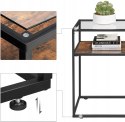 KONSOLA STOLIK LOFT INDUSTRIALNY RUSTYKALNY SZKŁO