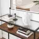 KONSOLA STOLIK LOFT INDUSTRIALNY RUSTYKALNY SZKŁO