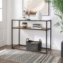 KONSOLA STOLIK LOFT INDUSTRIALNY RUSTYKALNY SZKŁO