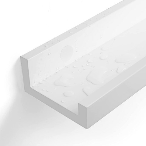 PÓŁKI WISZĄCE ZESTAW 2 SZT BIAŁE 60 CM PÓŁKI WISZĄCE ZESTAW 2 SZT BIAŁE 60 CM