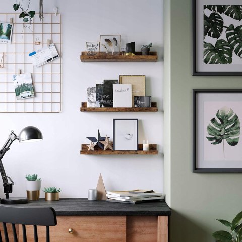 PÓŁKA NA ŚCIANĘ ZESTAW 3 SZT RUSTYKALNE LOFT PÓŁKA NA ŚCIANĘ ZESTAW 3 SZT RUSTYKALNE LOFT