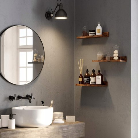 PÓŁKA NA ŚCIANĘ ZESTAW 3 SZT RUSTYKALNE LOFT PÓŁKA NA ŚCIANĘ ZESTAW 3 SZT RUSTYKALNE LOFT