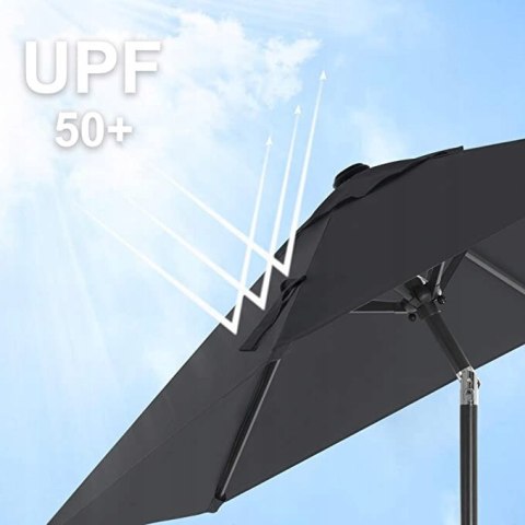 PARASOL OGRODOWY BALKON SZARY ANTRACYT SKŁADANY 2M PARASOL OGRODOWY BALKON SZARY ANTRACYT SKŁADANY 2M