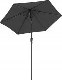 PARASOL OGRODOWY BALKON SZARY ANTRACYT SKŁADANY 2M
