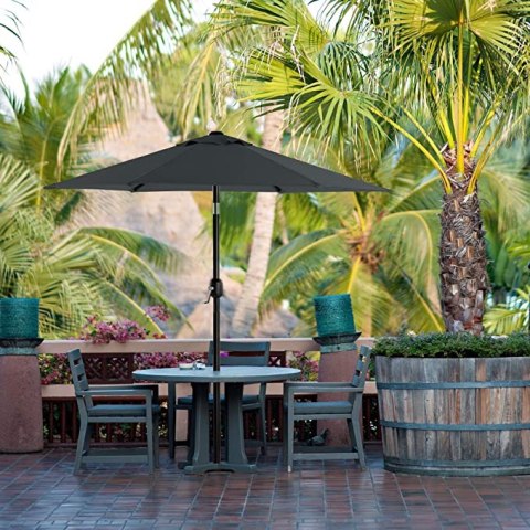 PARASOL OGRODOWY BALKON SZARY ANTRACYT SKŁADANY 2M PARASOL OGRODOWY BALKON SZARY ANTRACYT SKŁADANY 2M