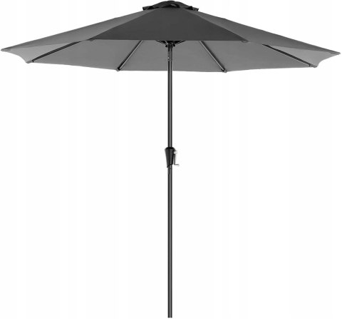 PARASOL OGRODOWY SZARY ANTRACYT 3 M KLASYCZNY PARASOL OGRODOWY SZARY ANTRACYT 3 M KLASYCZNY