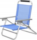 KRZESŁO TURYSTYCZNE PLAŻOWE SKŁADANE NIEBIESKIE