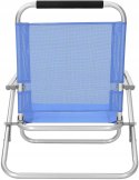 KRZESŁO TURYSTYCZNE PLAŻOWE SKŁADANE NIEBIESKIE