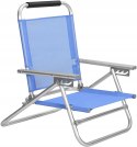 KRZESŁO TURYSTYCZNE PLAŻOWE SKŁADANE NIEBIESKIE