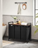KOSZ WOLNOSTOJĄCY NA PRANIE VINTAGE LOFT RUSTYKALNY BRĄZ 114L
