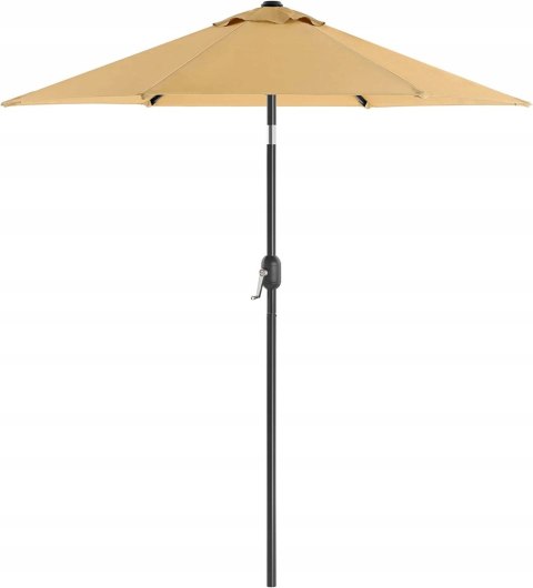 PARASOL OGRODOWY KLASYCZNY 200 X 230 CM BEŻ PARASOL OGRODOWY KLASYCZNY 200 X 230 CM BEŻ