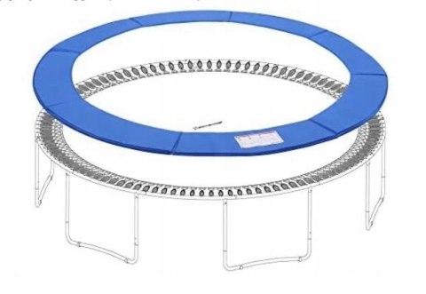 OSŁONA NA SPRĘŻYNY TRAMPOLINY 8FT Songmics 244 cm OSŁONA NA SPRĘŻYNY TRAMPOLINY 8FT Songmics 244 cm
