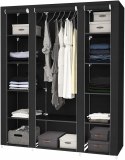 SZAFA MATERIAŁOWA MODUŁ DRĄŻKI CZARNA 150x175x45