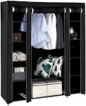 SZAFA MATERIAŁOWA MODUŁ DRĄŻKI CZARNA 150x175x45
