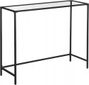 STOLIK KONSOLOWY BOCZNY CZARNY 100 x 35 x 80cm