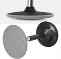 HOKER BIUROWY STOŁEK OBROTOWY ERGONOMICZNY CZARNY 65 x 36 x 36 cm