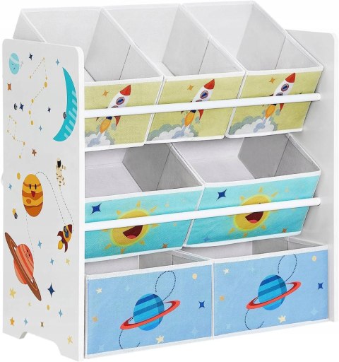 ORGANIZER PÓŁKA NA ZABAWKI 62,5 x 29,5 x 60 cm WIELOKOLOROWA ORGANIZER PÓŁKA NA ZABAWKI 62,5 x 29,5 x 60 cm WIELOKOLOROWA