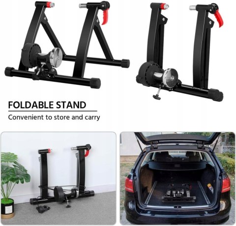 STOJAK TRENINGOWY ROWEROWY SKŁADANY STACJONARNY 591685BL STOJAK TRENINGOWY ROWEROWY SKŁADANY STACJONARNY 591685BL