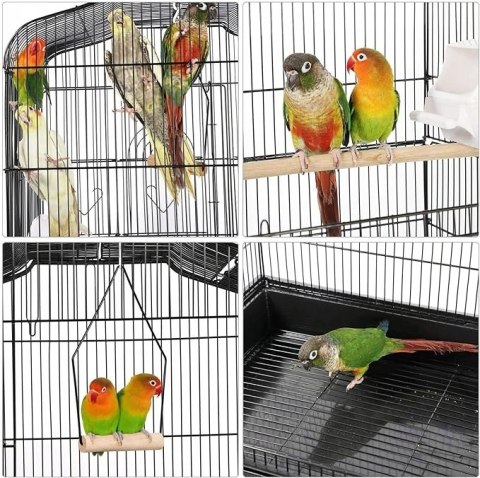 DUŻA KLATKA DLA PTAKÓW WOLIERA CZARNA 46 x 35 x162,5CM YAHEETECH 591825BL DUŻA KLATKA DLA PTAKÓW WOLIERA CZARNA 46 x 35 x162,5CM YAHEETECH 591825BL