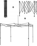 PAWILON OGRODOWY NAMIOT BALDACHIM 3 x 3 M YAHEETECH NIEBIESKI 610957NAVYBL