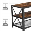 STOLIK RTV INDUSTRIALNY RUSTYKALNY LOFT SZAFKA 140 cm x 50 cm x 39 cm