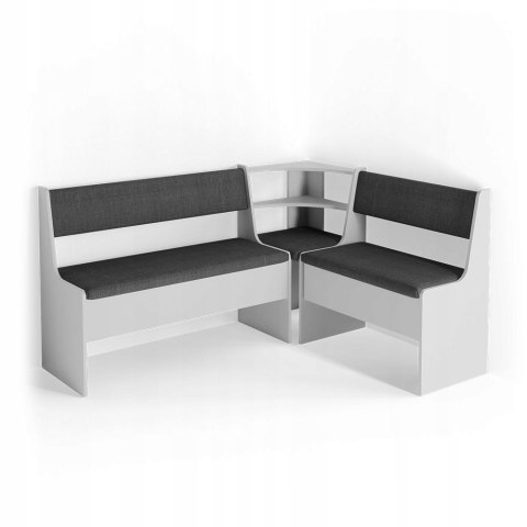 NAROŻNIK DO ZESTAWU "ROMAN" W KOLORZE BIAŁO-SZARYM VICCO