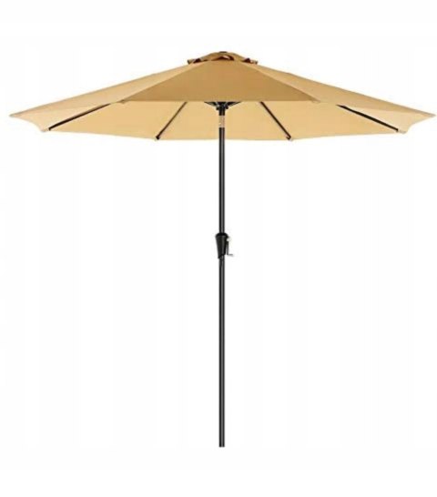 PARASOL OGRODOWY TARASOWY 3 M 300 x 240 cm beże i brązy