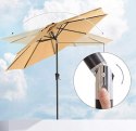 PARASOL OGRODOWY TARASOWY 3 M 300 x 240 cm beże i brązy