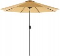 PARASOL OGRODOWY TARASOWY PLAŻOWY KLASYCZNY JASNY BRĄZ 2,7M 270 x 240 cm