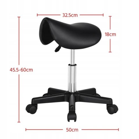 TABORET KOSMETYCZNY YAHEETECH CZARNY 591510BK TABORET KOSMETYCZNY YAHEETECH CZARNY 591510BK