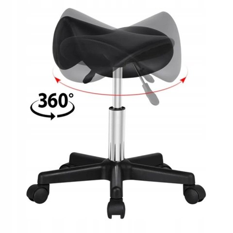 TABORET KOSMETYCZNY YAHEETECH CZARNY 591510BK TABORET KOSMETYCZNY YAHEETECH CZARNY 591510BK