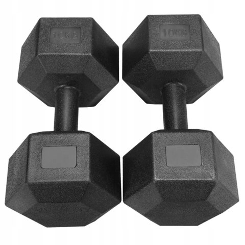 ZESTAW HANTLI BITUMICZNYCH 2X10KG CZARNE 611019BK ZESTAW HANTLI BITUMICZNYCH 2X10KG CZARNE 611019BK
