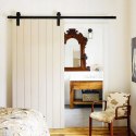 ZESTAW OKUĆ DO DRZWI PRZESUWNYCH BARN DOOR 2M DO 100KG YAHEETECH 610522BK
