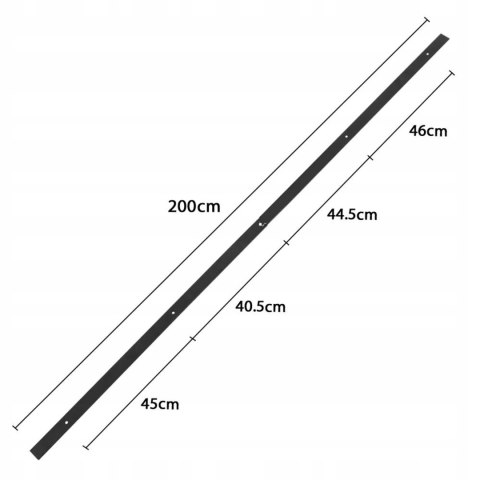 ZESTAW OKUĆ DO DRZWI PRZESUWNYCH BARN DOOR 2M DO 100KG YAHEETECH 610522BK ZESTAW OKUĆ DO DRZWI PRZESUWNYCH BARN DOOR 2M DO 100KG YAHEETECH 610522BK