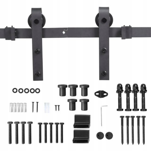 ZESTAW OKUĆ DO DRZWI PRZESUWNYCH BARN DOOR 2M DO 100KG YAHEETECH 610522BK ZESTAW OKUĆ DO DRZWI PRZESUWNYCH BARN DOOR 2M DO 100KG YAHEETECH 610522BK