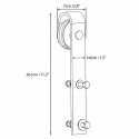 ZESTAW OKUĆ DO DRZWI PRZESUWNYCH BARN DOOR 2M DO 100KG YAHEETECH 610522BK