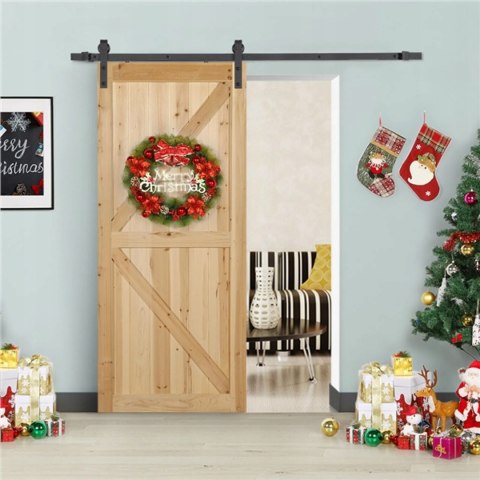 ZESTAW OKUĆ DO DRZWI PRZESUWNYCH BARN DOOR 2M DO 100KG YAHEETECH 610522BK ZESTAW OKUĆ DO DRZWI PRZESUWNYCH BARN DOOR 2M DO 100KG YAHEETECH 610522BK
