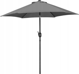 PARASOL OGRODOWY BALKONOWY SKŁADANY SZARY KLASYCZNY 611248G