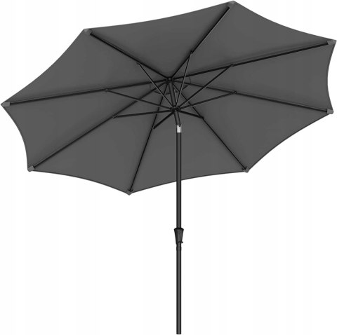 PARASOL OGRODOWY KLASYCZNY TARASOWY SZARY ANTRACYT 340 x 246 cm