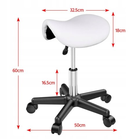 STOŁEK TABORET SIODŁOWY KOSMETYCZNY YAHEETECH BIAŁY 591510W STOŁEK TABORET SIODŁOWY KOSMETYCZNY YAHEETECH BIAŁY 591510W