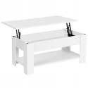 STOLIK KAWOWY ŁAWA ROZKŁADANA YAHEETECH BIAŁY 613274W