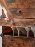SZAFKA NA BUTY MODUŁOWA RUSTYKALNY BRĄZ LOFT 31 x 43 x 173 cm
