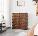 SZAFKA NA BUTY MODUŁOWA RUSTYKALNY BRĄZ LOFT 31 x 43 x 173 cm