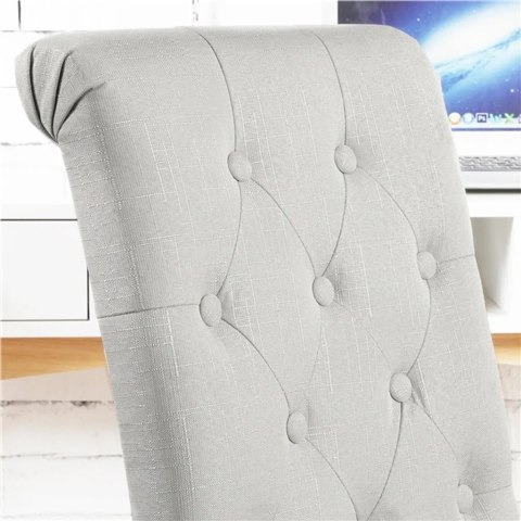 ZESTAW 2 KRZESEŁ glamour yaheetech beżowe 592493BEIGE ZESTAW 2 KRZESEŁ glamour yaheetech beżowe 592493BEIGE