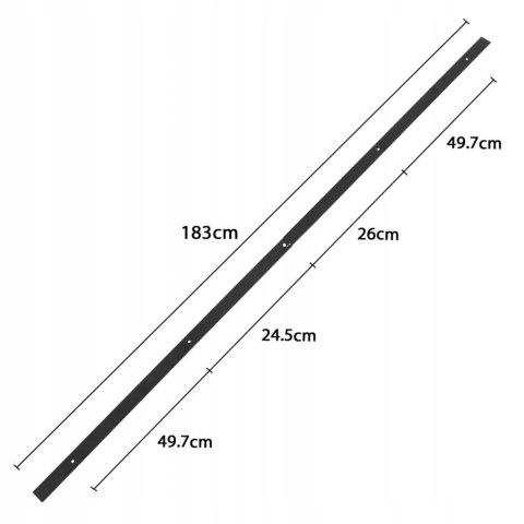 ZESTAW OKUĆ DO DRZWI PRZESUWNYCH YAHEETECH 183CM