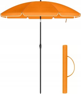 Parasol plażowy ogrodowy 160 cm pomarańczowy