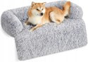 LEGOWISKO SOFA DLA PSA rozmiar XL 110x95x18cm szary FEANDREA FluffyHug