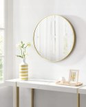 Lustro Songmics ścienne koło rama metal 61 x 61 mm