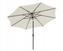 PARASOL tarasowy OGRODOWY BALKONOWY 340 CM jasny beż duży