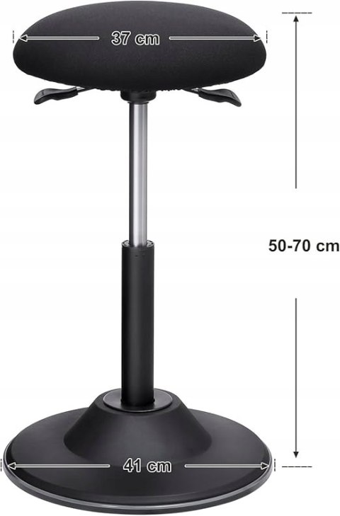 TABORET OBROTOWY z regulacją Songmics 70 x 41 x 41 cm TABORET OBROTOWY z regulacją Songmics 70 x 41 x 41 cm
